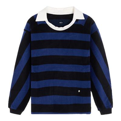 ADER ERROR 秋冬新款男女同款条纹长袖POLO衫银泰百货 301574