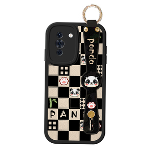 适用华为nova13手机壳新款12活力版nove9斜挎挂绳8外壳nova10格子熊猫11ultra可背带7se腕带6硅胶5i保护套pro