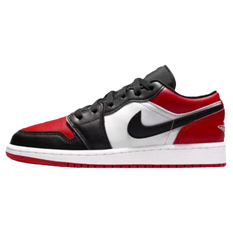 Air Jordan 1 Low AJ1白棕色可回收材料摩卡黑红脚趾 DJ0341-100