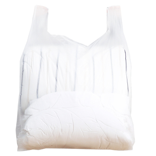 大号塑料袋打包袋白色透明大号装被子垃圾收纳搬家背心袋手提袋子