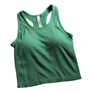 带胸垫无袖背心女紧身显瘦健身服透气速干瑜伽服运动上衣健身衣春