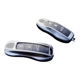 适用于保时捷GT银色钥匙壳套新款卡宴macan911帕拉梅拉718Taycan