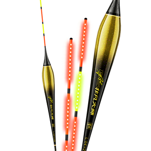 创威双排LED鲢鳙浮漂大物专用夜光漂电子行程漂巨物加粗醒目鱼漂