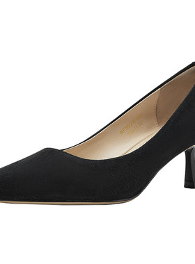 NineWest/玖熙绒面细跟高跟鞋女