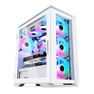 鑫谷直男3电脑机箱水冷机箱开放式全侧透主机机箱台式matx小机箱