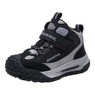 Dickies童鞋2025冬季新款男童户外高帮运动鞋女童加绒保暖休闲鞋