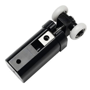 老式50型小折叠门全套吊轮滑轮配件家用厨房间卫生间玻璃门塑料件