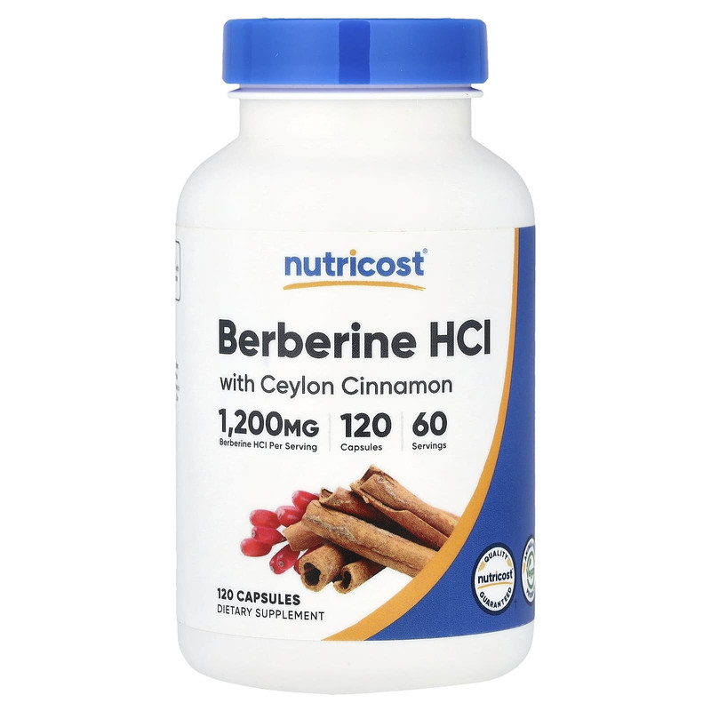 Nutricost盐酸小檗碱+锡兰肉桂胶囊血管