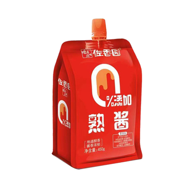 佐香园零添加熟酱450g黄豆酱家用东北大酱蘸菜酱豆瓣酱即食下饭