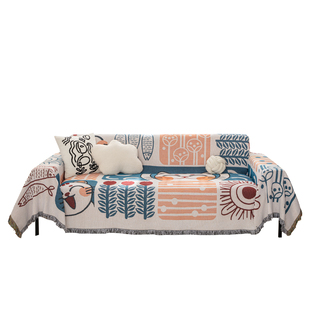 四季通用沙发盖布垫防滑防猫抓ins风沙发巾一整张全盖防沙发套罩