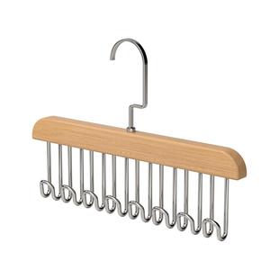 木质吊带衣架家用挂衣内衣内裤收纳神器多功能架子挂钩波浪晾衣架