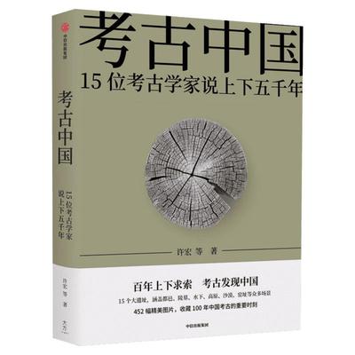 考古中国:15位考古学家说上下五千年 许宏等 仰韶殷墟三星堆良渚秦始皇陵长城彩陶青铜器纪念历史知识 中信出版