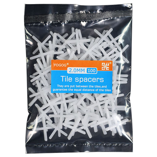 福光fogog瓷砖十字架留缝美缝卡子2mm铺贴磁砖十字卡扣塑料定位器