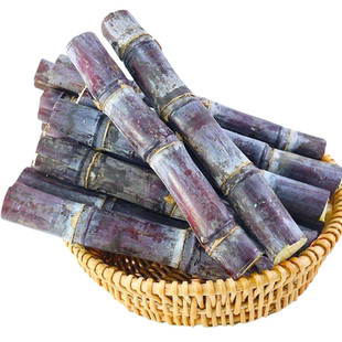 广西新鲜黑皮甘蔗10斤热带水果当季整箱批发包邮甜杆脆皮甘蔗特产