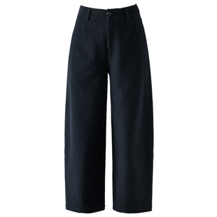 小个子巨好看的裤子休闲弯刀裤女2025新款秋冬九分梨型身材阔腿裤