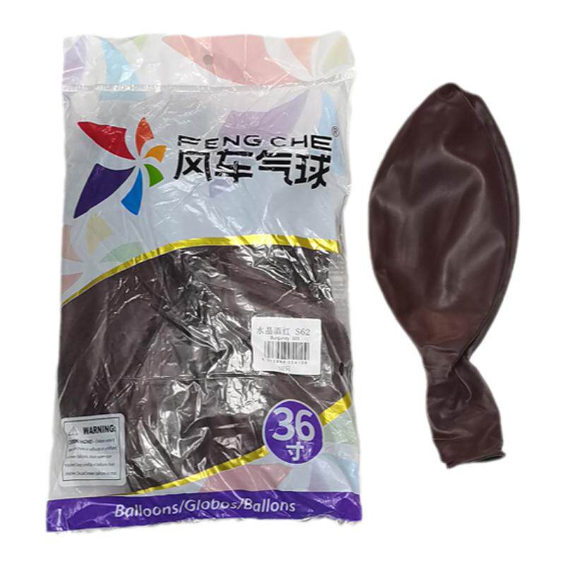 风车36寸加厚圆形乳胶气球白色复古粉牛油果绿墨蓝嫩粉地爆大球