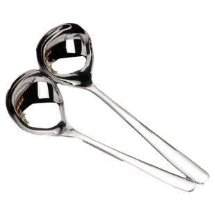 不锈钢西餐勺食品级圆头主餐勺子家用汤勺饭勺高颜值加厚长柄调羹