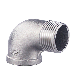 201/304不锈钢丝扣弯头/90度内外丝弯头/内外牙/水管接头DN15-50