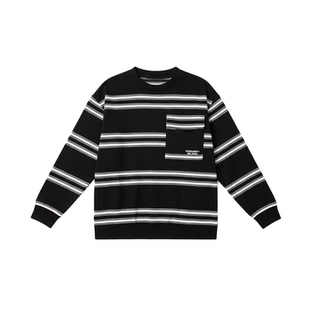 胖童男童条纹t恤加肥加大长袖t恤中大童青少年宽松春秋T恤童装