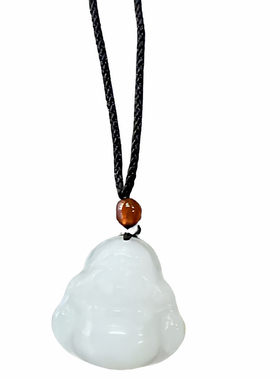 纯天然新疆天山翠弥勒佛吊坠