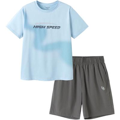 巴拉巴拉男童运动套装大童衣服夏