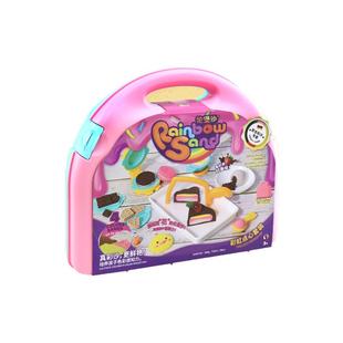 伦堡沙太空沙儿童手工diy玩具彩色沙子橡皮泥粘黏土工具套装轮宝