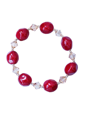 结婚喜庆红枣进口送礼水晶手链