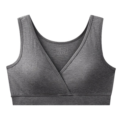 雅特茂天竹睡眠哺乳内衣孕期专用产后喂奶背心式前开扣孕妇内衣女