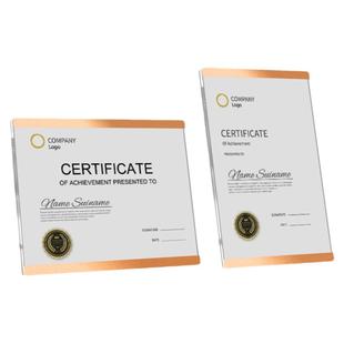 A4荣誉证书框实木相框定制高档专利证书展示牌珠宝鉴定授权书聘书获奖状装裱框桌面摆台优秀员工证书打印制作