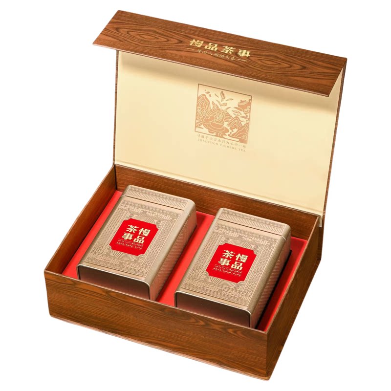 新款凤凰单丛包装盒英红九号礼品盒散茶一斤通用高档礼盒空盒批发