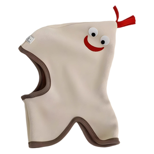 冬季婴儿帽子加厚保暖宝宝套头帽超萌婴幼儿公鸡帽包头护耳围巾帽