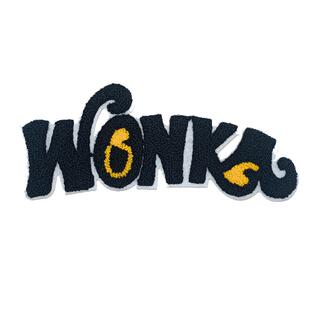 长方形字母衣服补丁贴大号刺绣图案布贴毛巾绣长条补丁羽绒服修补