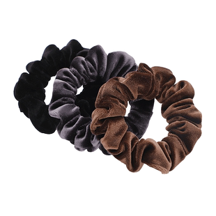 秋冬丝绒小肠发圈女气质丸子头发绳高弹力扎头皮筋不伤发马尾头绳