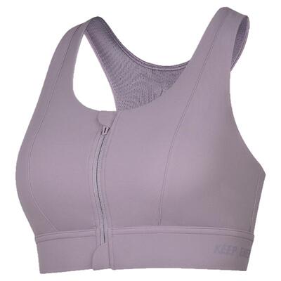 Keep女高强度速干前拉链运动内衣