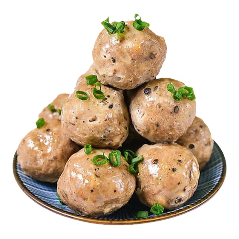 广东潮汕 正宗 手工 特产黑椒牛肉丸 火锅食材2斤(1000g)
