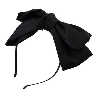 黑色丝绒蝴蝶结发箍女秋冬新款