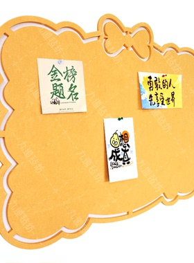 毛毡板照片展示墙背景板留言板