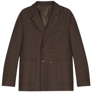 毛呢西服男短款韩版潮流休闲单件小西装加厚秋冬季羊毛呢子外套男