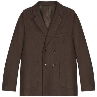 韩版休闲单件羊毛呢子外套男西服