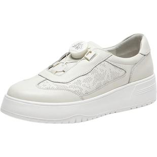 SKAP圣伽步2026春季新款商场同款轻质厚底小白鞋女休闲鞋AGA02CM4