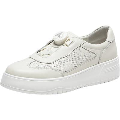 skap圣伽步厚底小白鞋