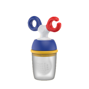 婴儿推进式果蔬乐宝宝水果辅食咬咬乐网袋辅食器硅胶奶嘴辅食袋