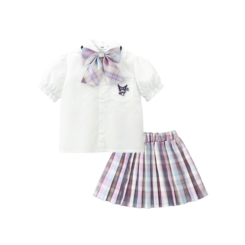 sesameclub女童夏季套装JK短裙