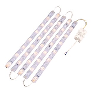 雷士照明灯带led灯条客厅超亮吸顶灯灯芯替换三色变光长条灯家用