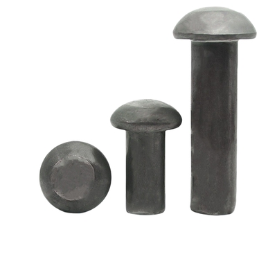 半圆头铁铆钉铁本色实心GB867