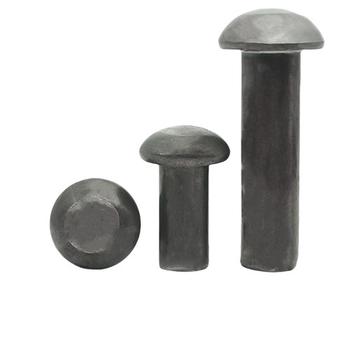 原GB867半圆头铁铆钉2M3M4M5M6M8M10M12M14M16敲打铁本色实心铆钉