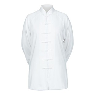 中国太极服女2025新款春秋季日常可穿白色太极拳八段锦练功服冬男