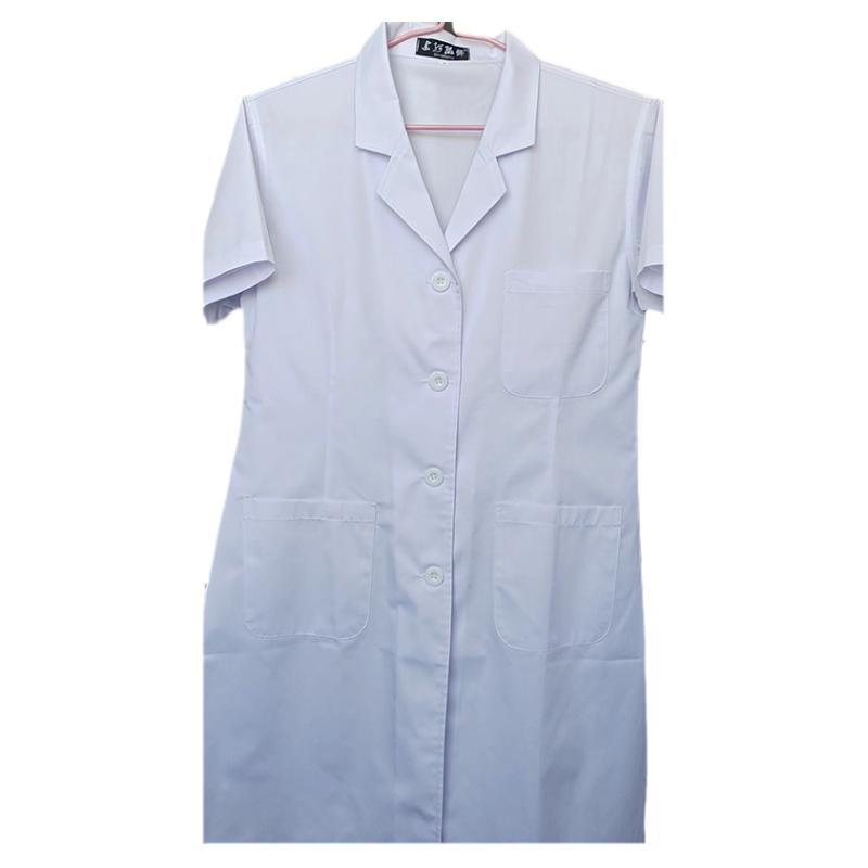 夏季薄款医生服白大褂工作服短袖