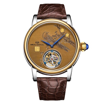 海鸥大表盘奢华男士陀飞轮