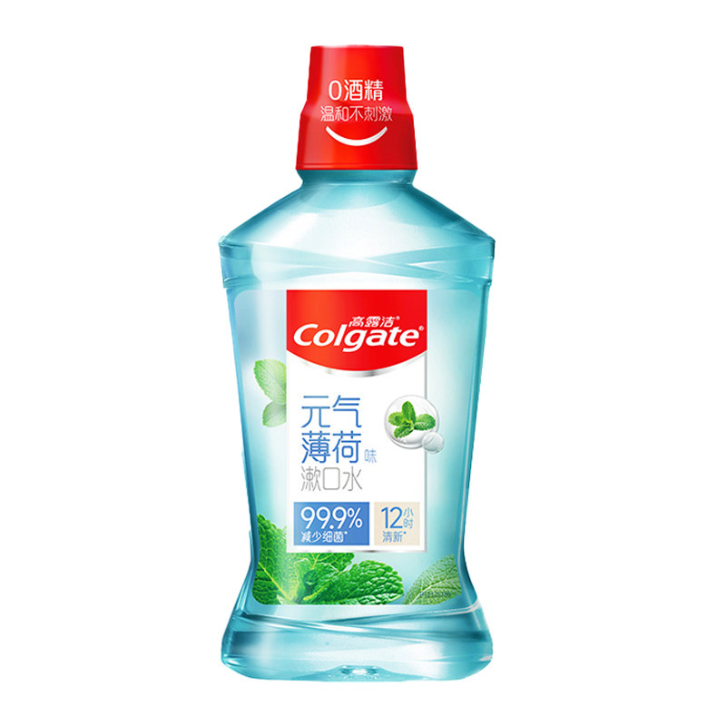 高露洁漱无酒精含氟杀菌漱口水
